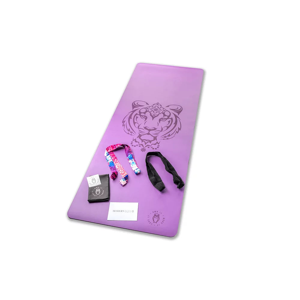 Modern  Body Tiger Yoga Mat (Purple)