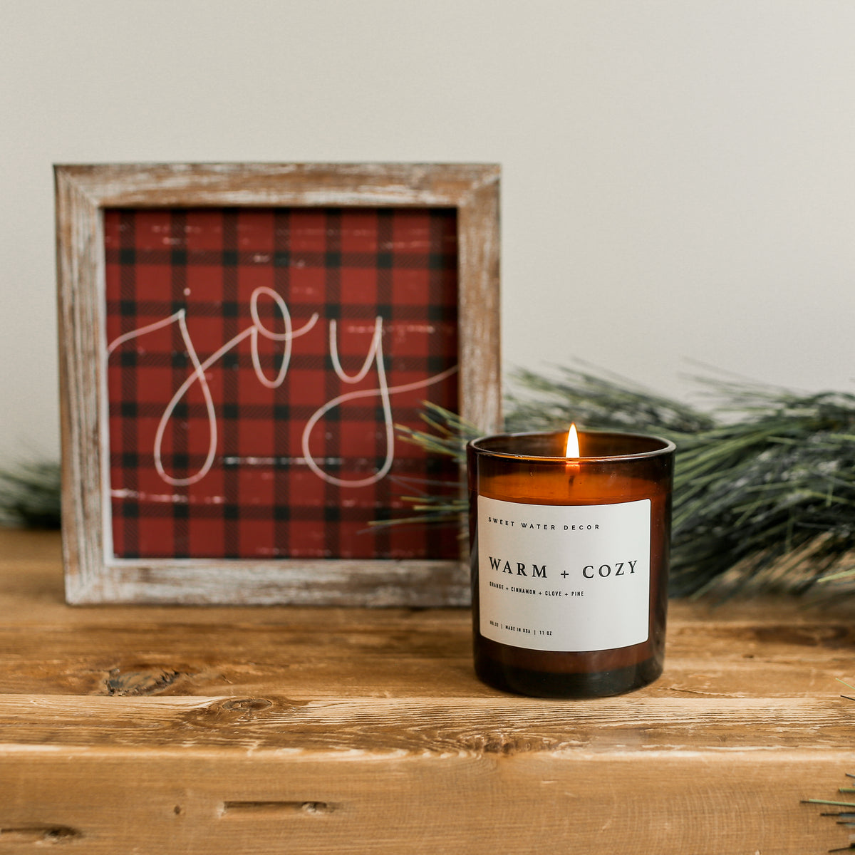 Sweet Water Candle Co. Warm and Cozy Soy Candle | 11oz Hand Made