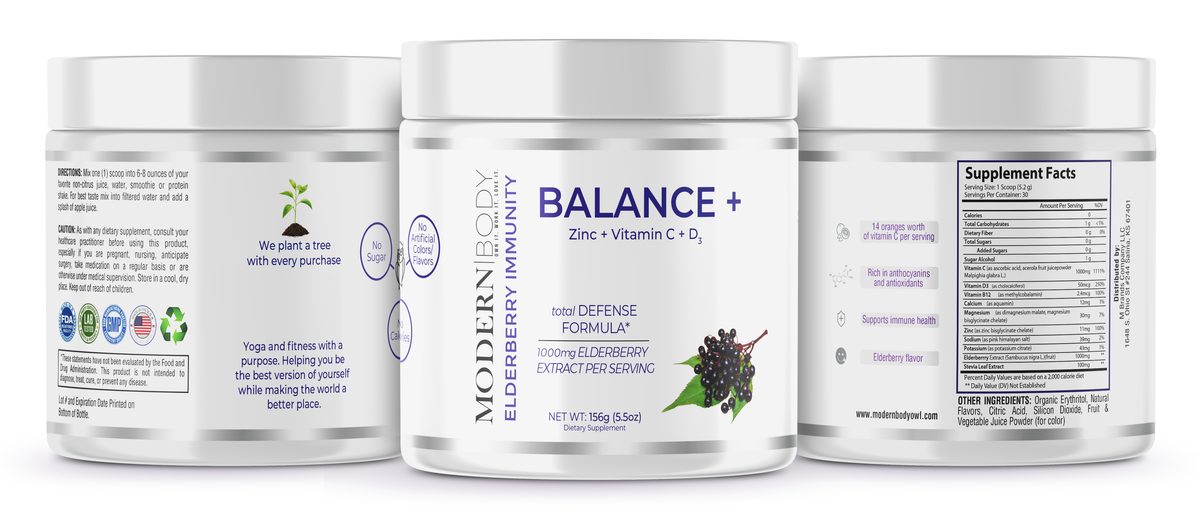 Modern | Body Balance + Zinc, Vitamin C & D3 (Elderberry Immunity)
