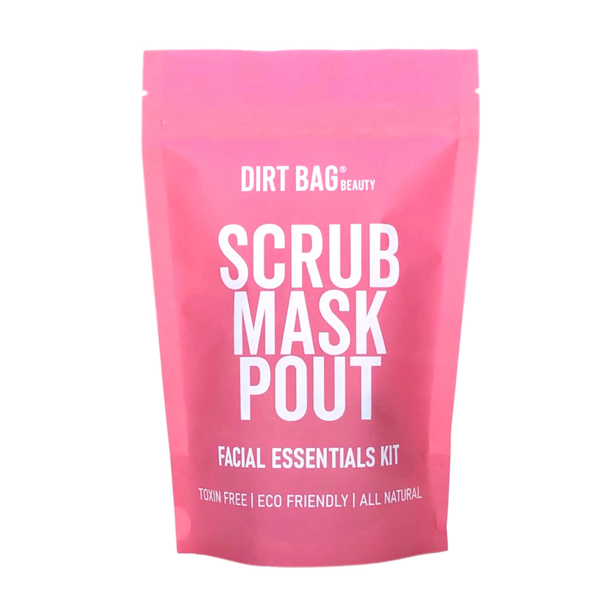 Dirt Bag Vegan Facial Kit -Facial Scrub, Facial Mask, Lip Mask, Mixing Bowl