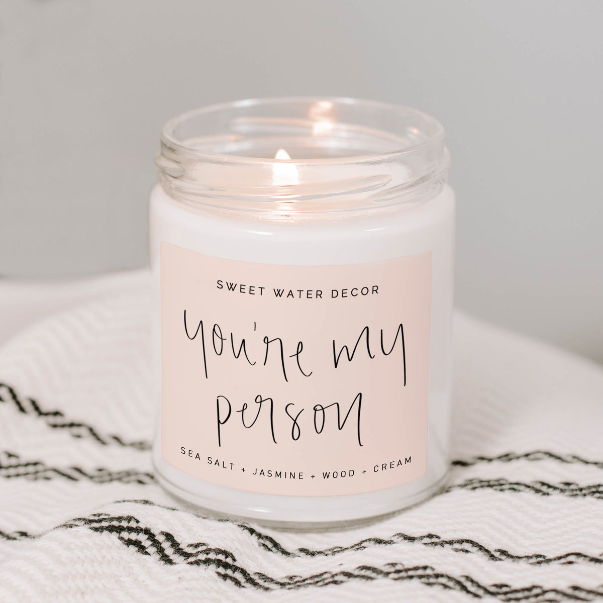 Sweet Water Candle Co. You're My Person Soy Candle | 9oz Hand Made