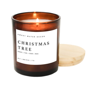 Sweet Water Candle Co. Christmas Tree Soy Candle | 11oz Hand Made