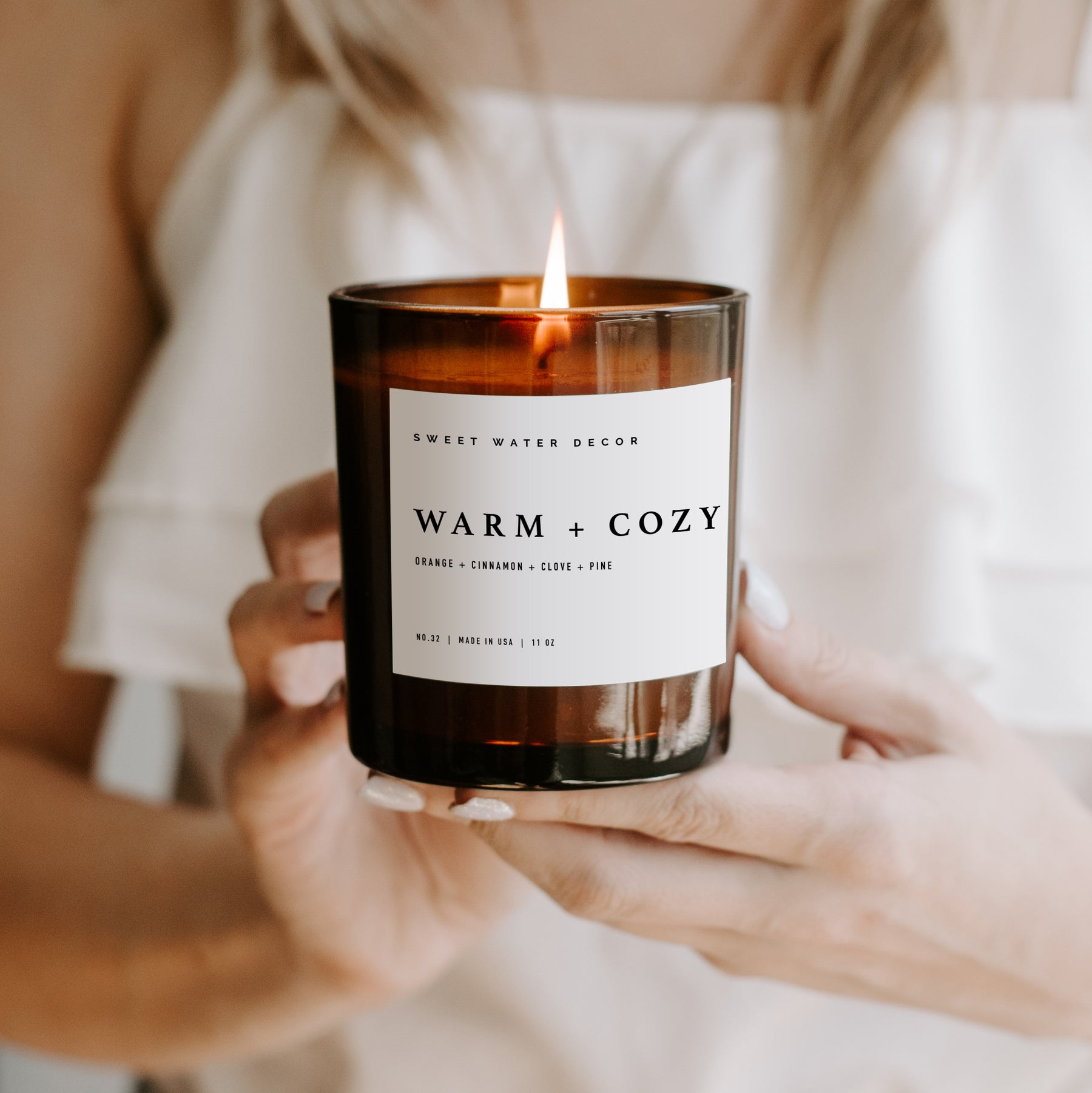 Sweet Water Candle Co. Warm and Cozy Soy Candle | 11oz Hand Made