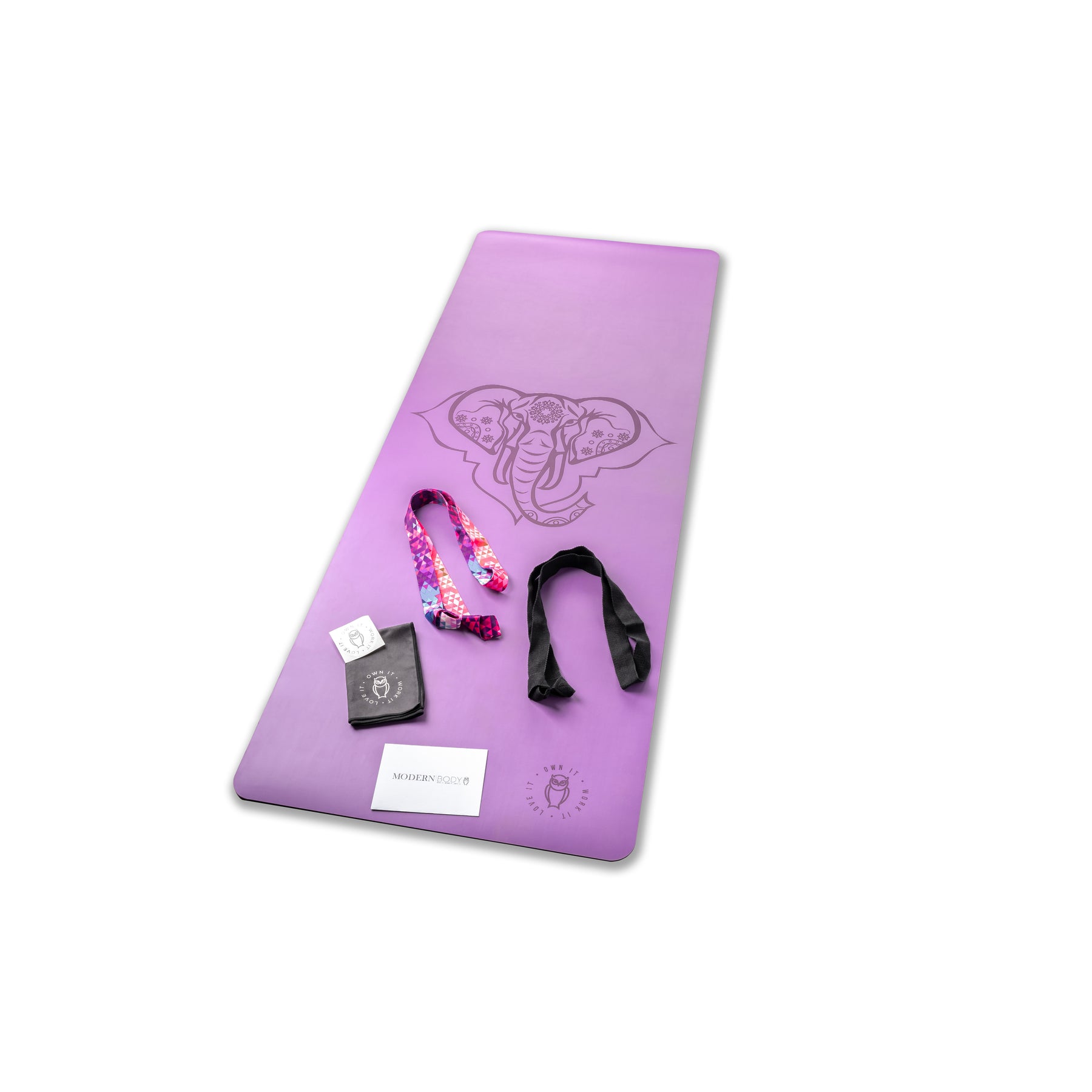 Desibodies - HemingWeigh Yoga Kit - Purple Yoga Mat Set Includes